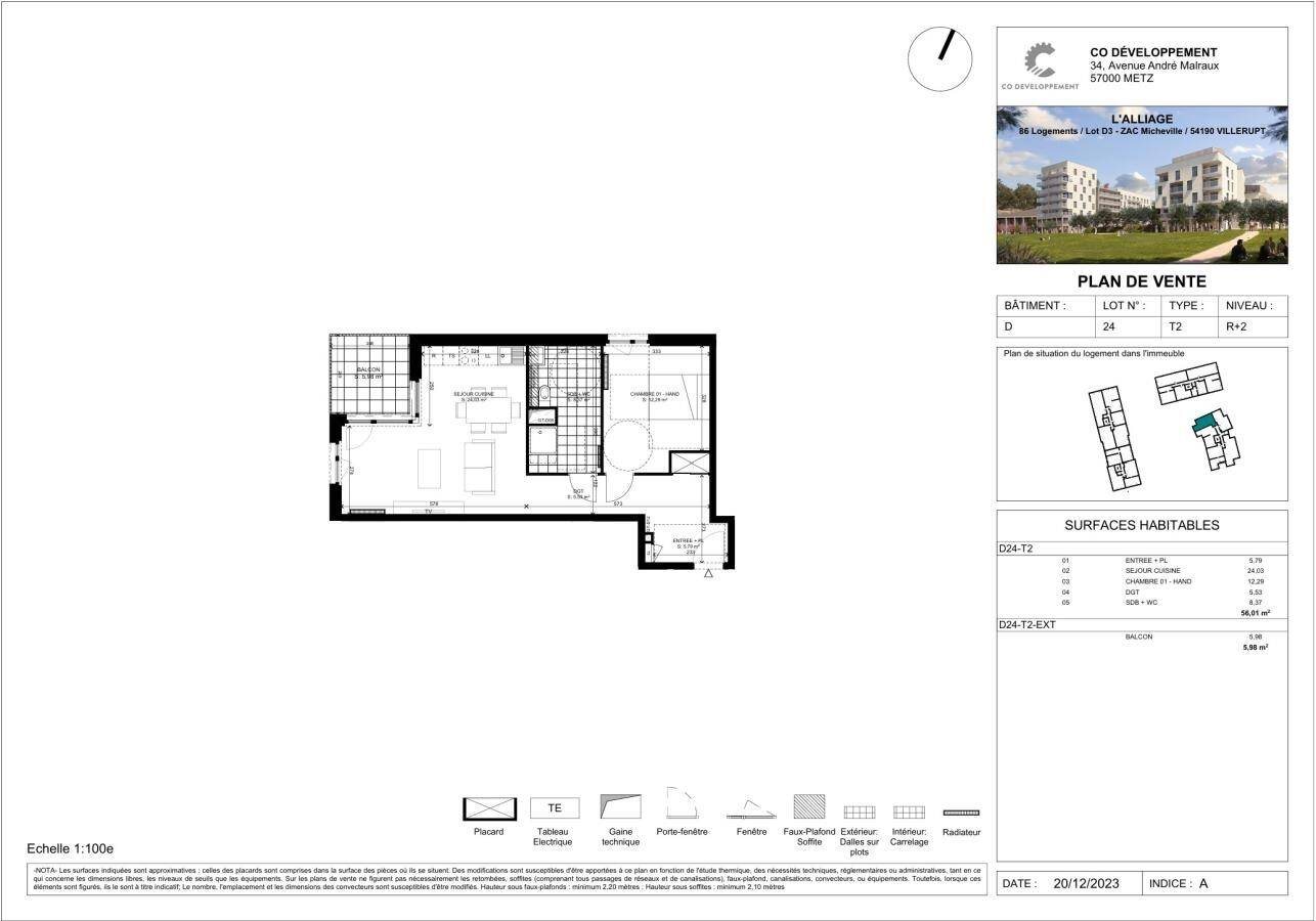 Appartement à louer, 56m², Villerupt
