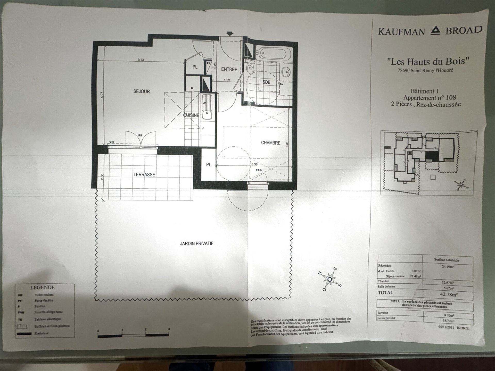 Appartement à vendre, 43m², Saint-Rémy-l'Honoré
