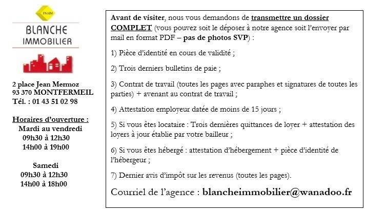 Appartement à louer, 42m², Montfermeil