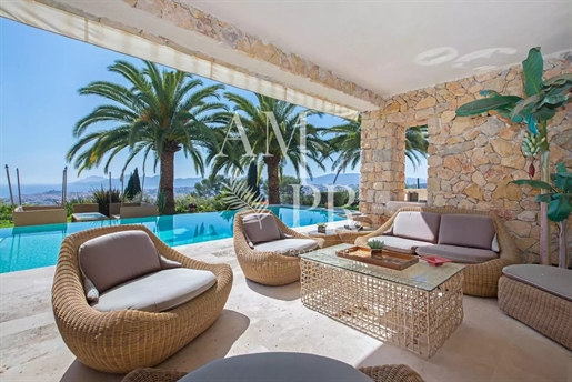 Schitterende villa - Panoramisch uitzicht op zee - Hoogten van Cannes