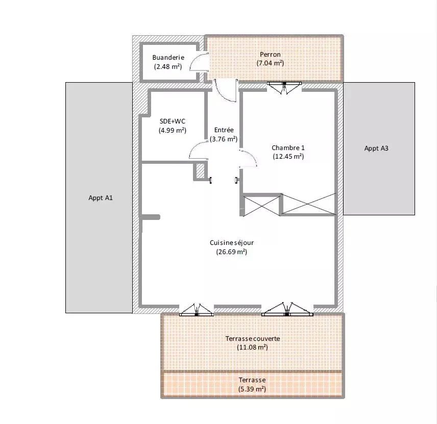 Appartement à vendre, 48m², Ghisonaccia