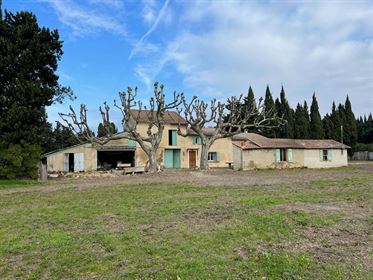 Old farmhouse to restore for sale between Avignon and Saint Rémy de Provence with 1.6 hectare land
