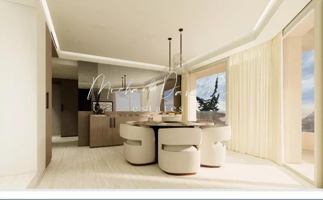 Newly build apartments in the hills of Villefranche .