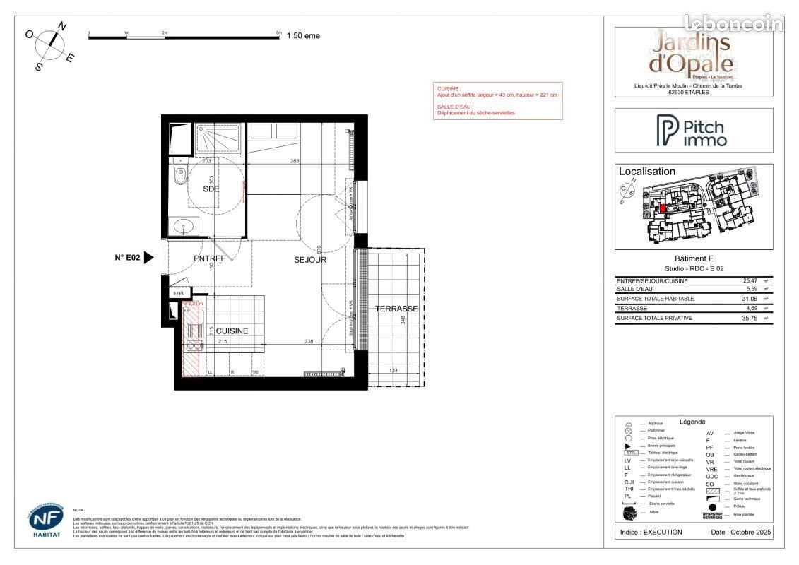 Appartement à louer, 35m², Etaples